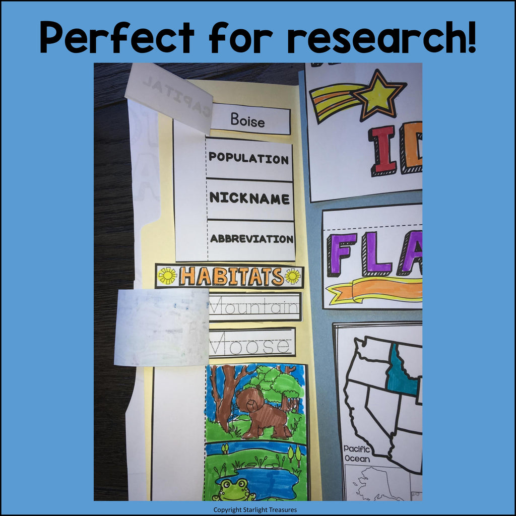 Idaho Lapbook for Early Learners - A State Study