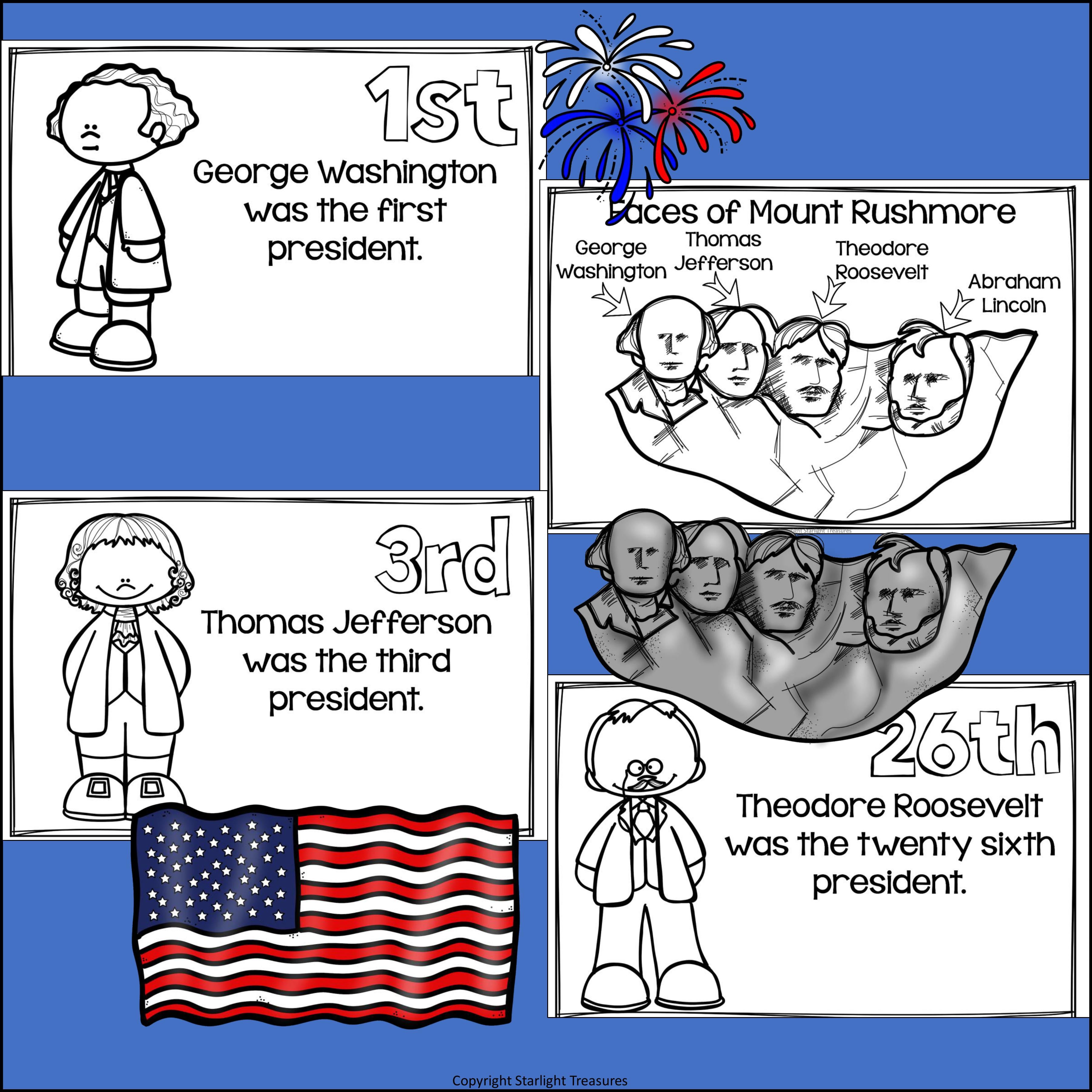 Mount Rushmore Mini Book for Early Readers: American Symbols