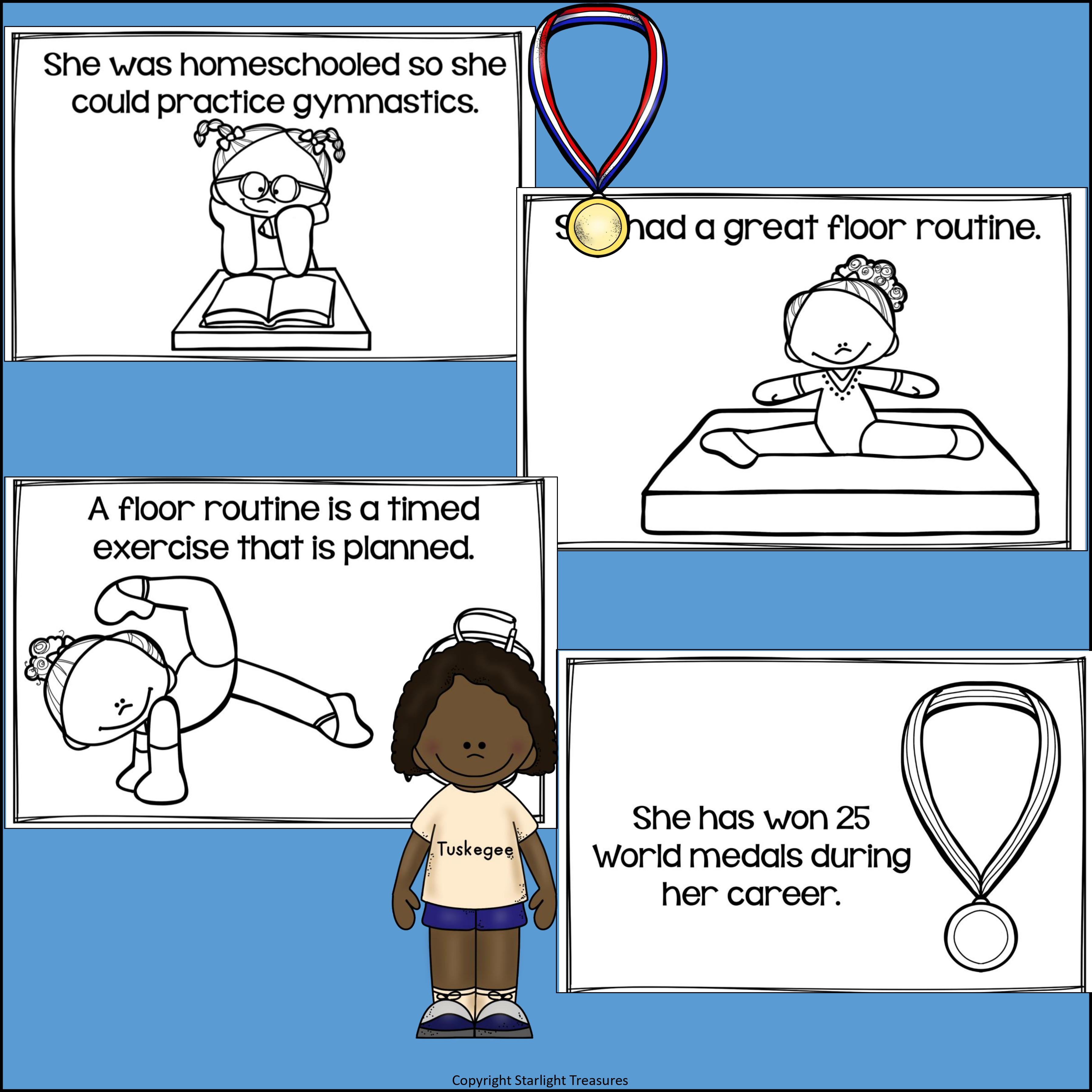 Simone Biles Mini Book for Early Readers: Black History Month