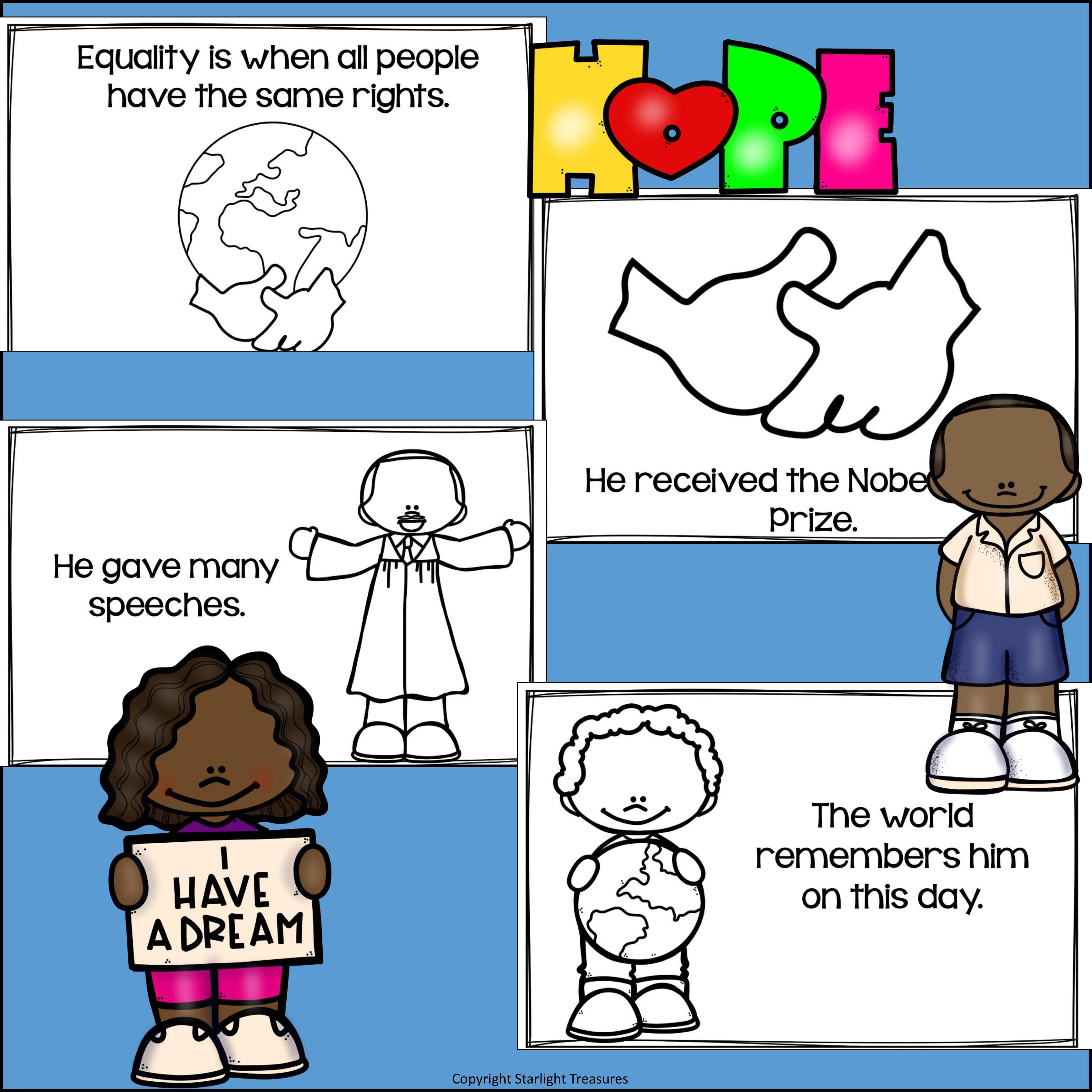 Martin Luther King Jr. Day Mini Book for Early Readers