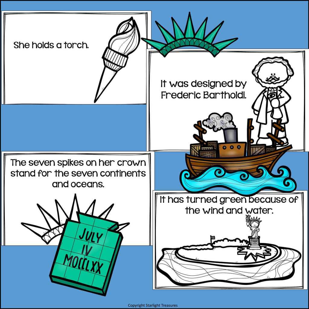 Statue of Liberty Mini Book for Early Readers: American Symbols