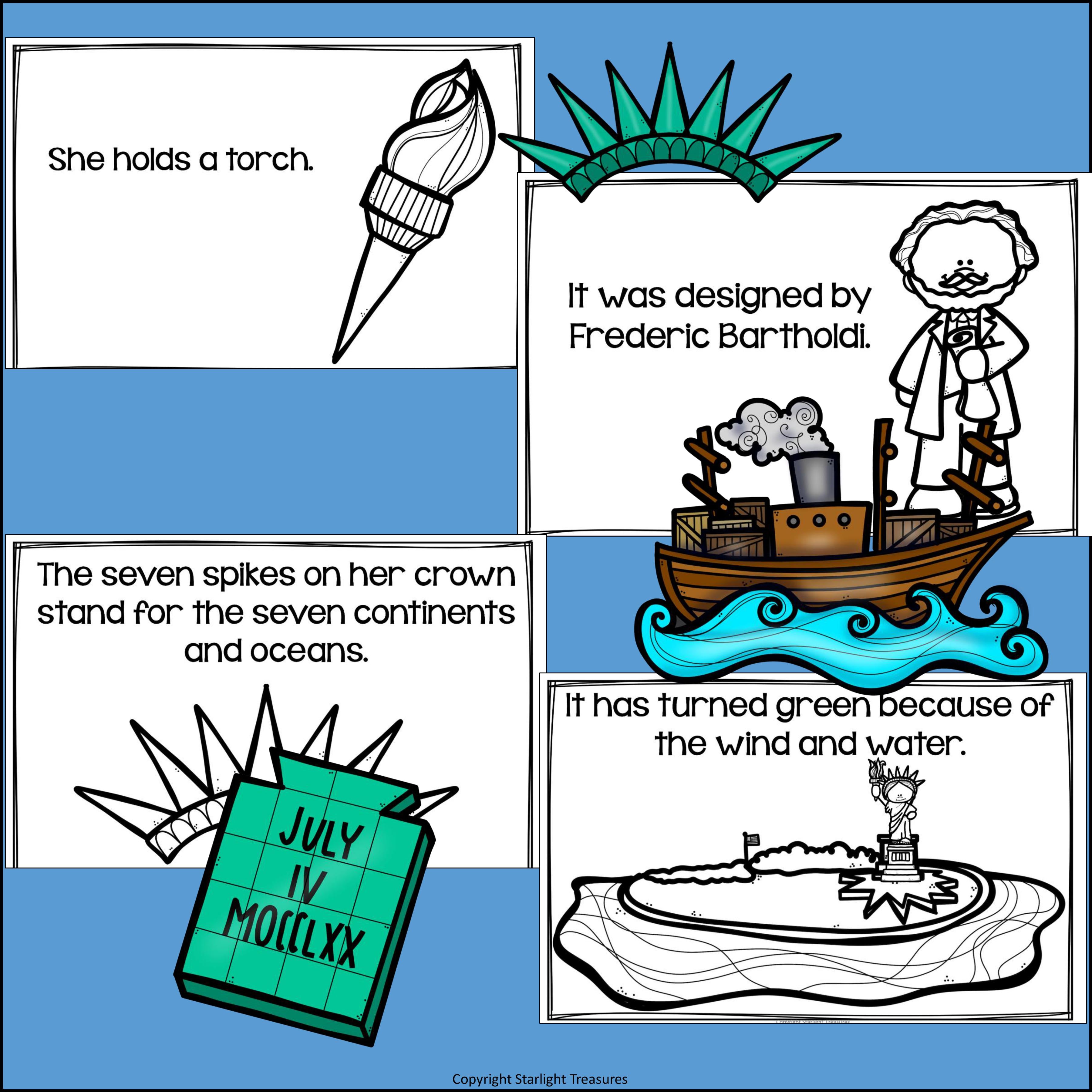 Statue of Liberty Mini Book for Early Readers: American Symbols