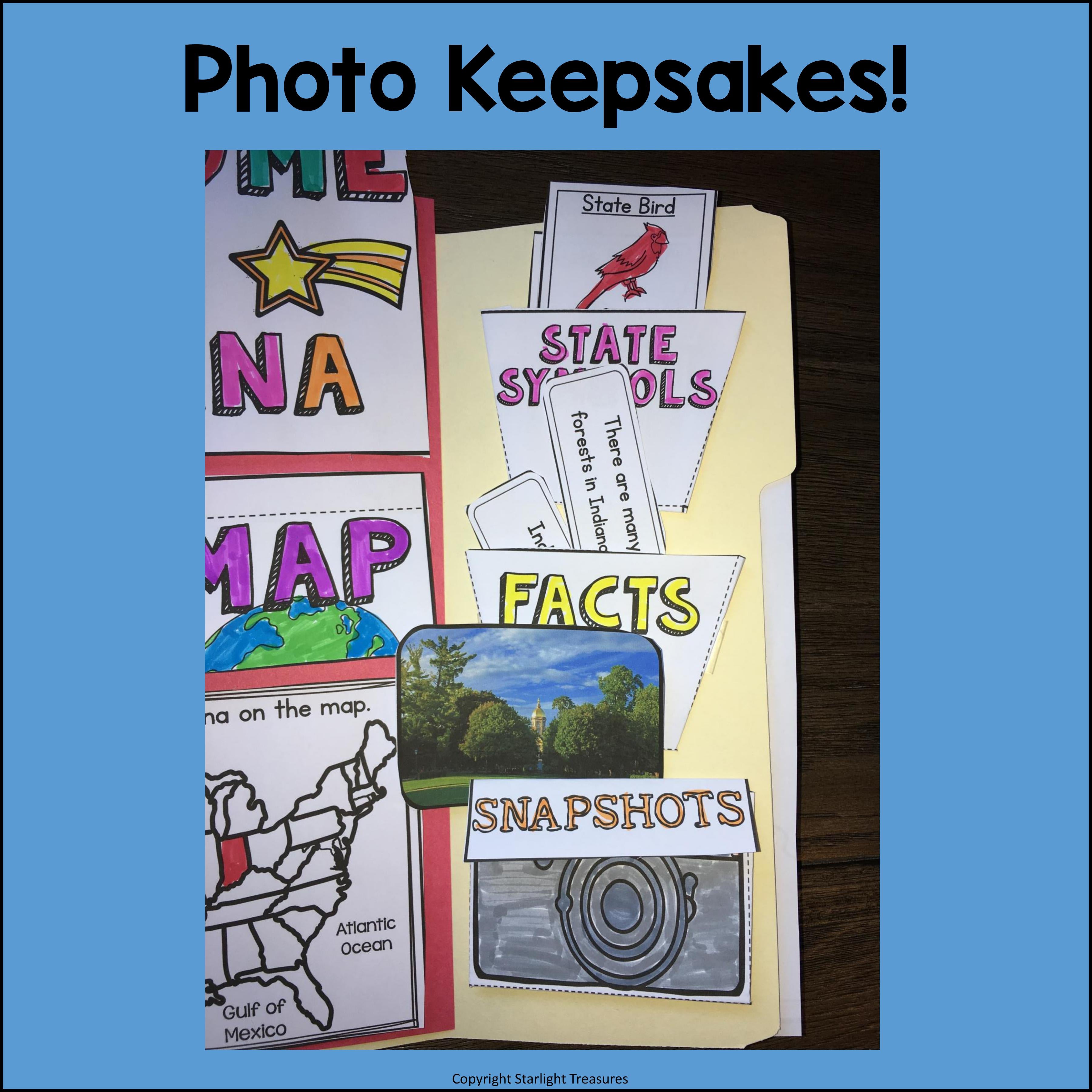 Indiana Lapbook for Early Learners - A State Study