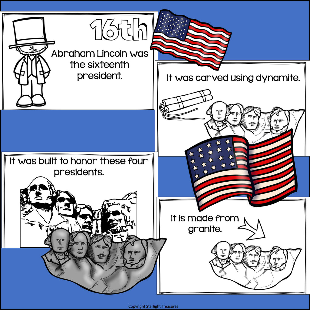 Mount Rushmore Mini Book for Early Readers: American Symbols