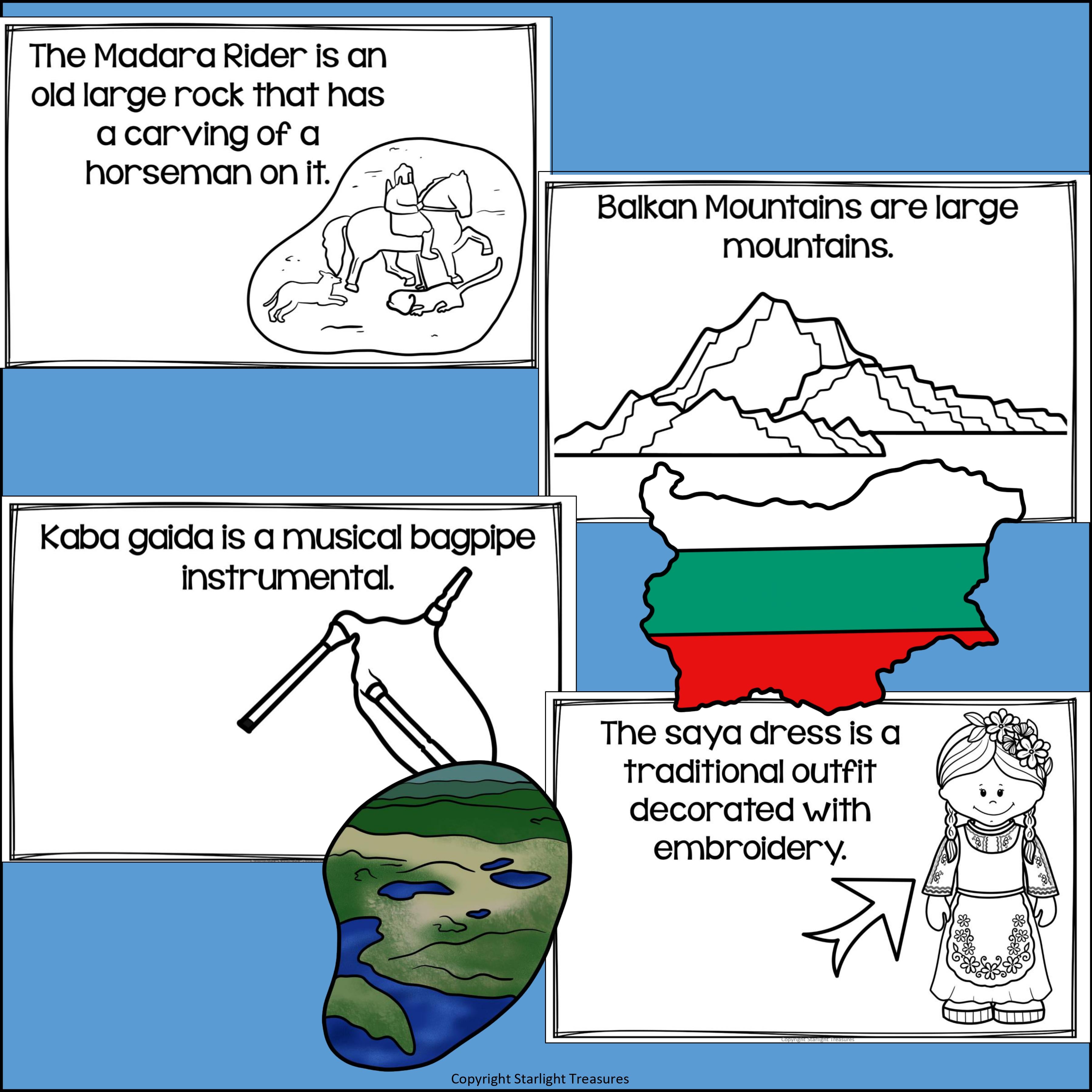 Bulgaria Mini Book for Early Readers - A Country Study