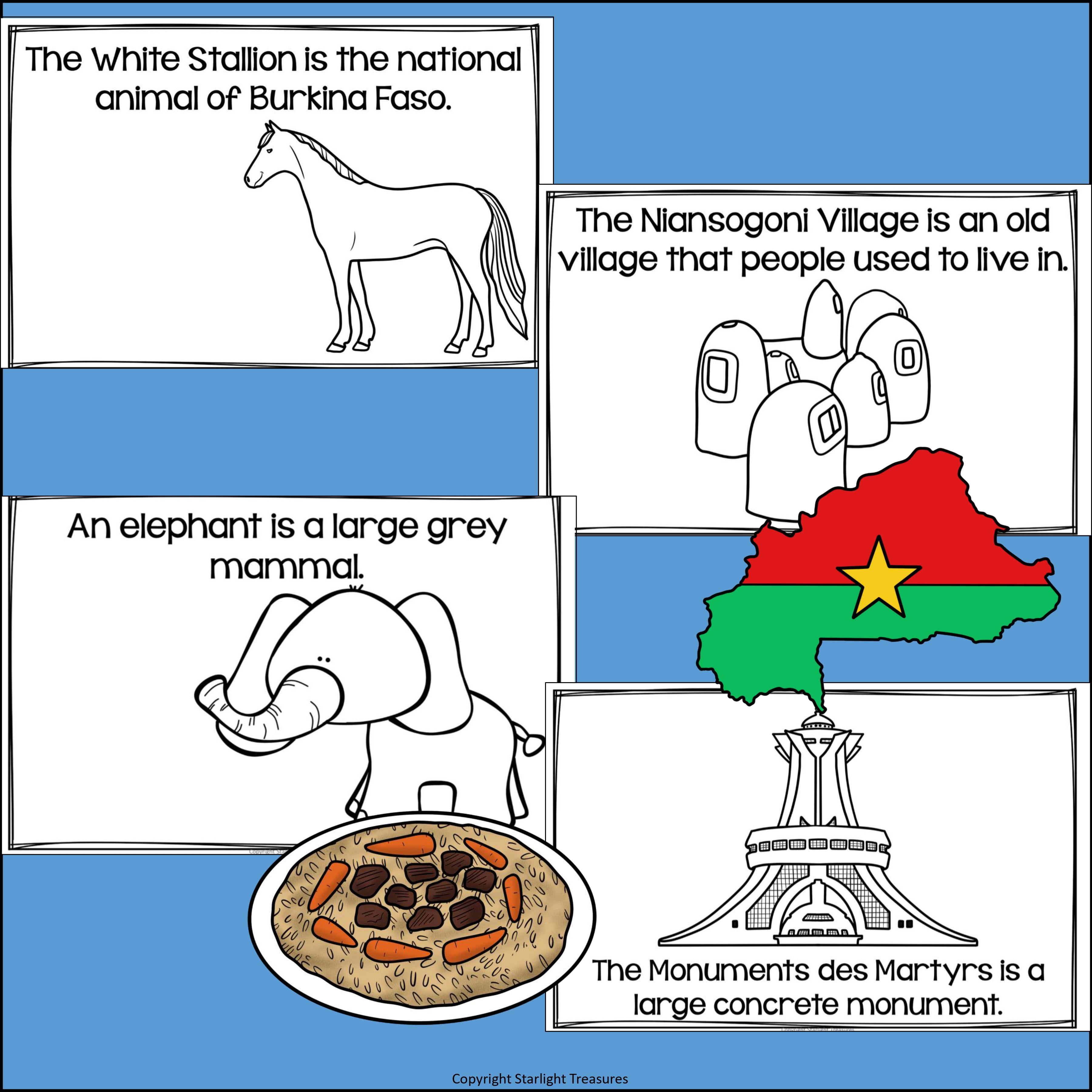 Burkina Faso Mini Book for Early Readers - A Country Study