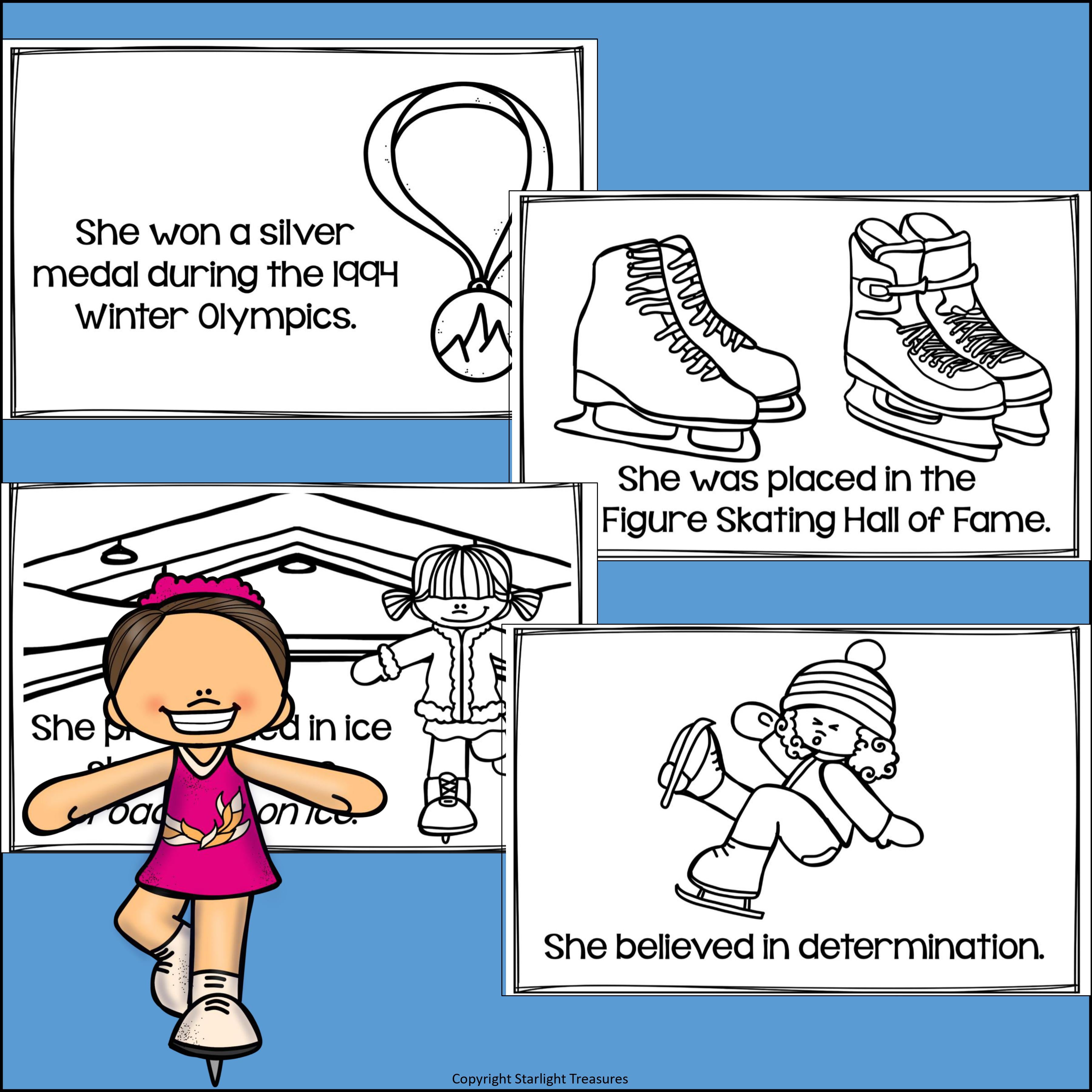 Nancy Kerrigan Mini Book for Early Readers: Women's History Month