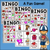 Valentine's Day Bingo Cards for Early Readers - Valentine Bingo FREEBIE