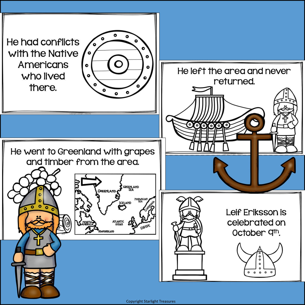Leif Erikson Mini Book for Early Readers: Early Explorers