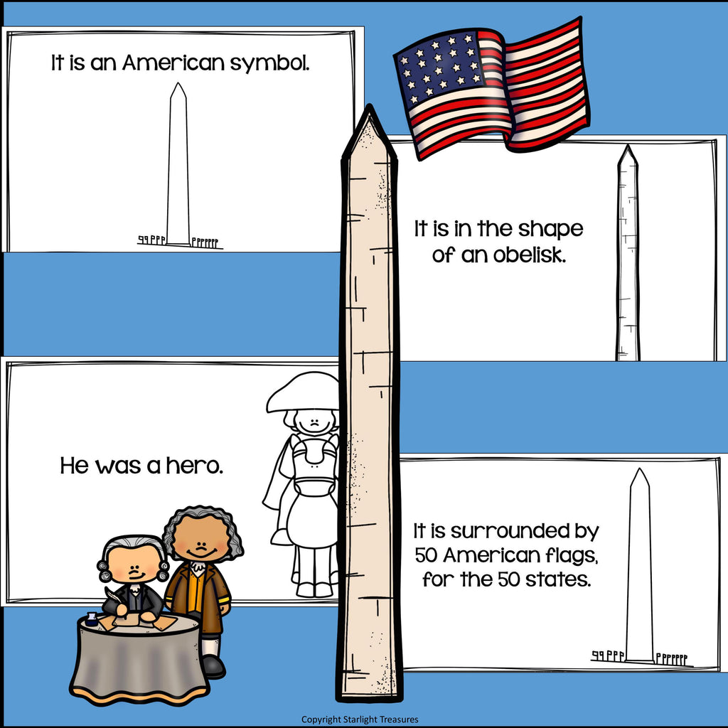 Washington Monument Mini Book for Early Readers: American Symbols