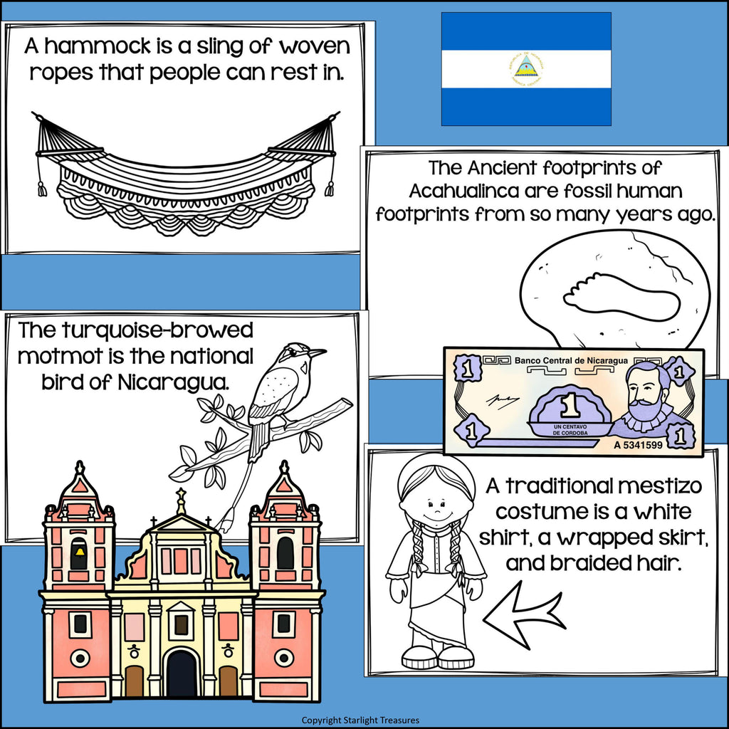 Nicaragua Mini Book for Early Readers - A Country Study