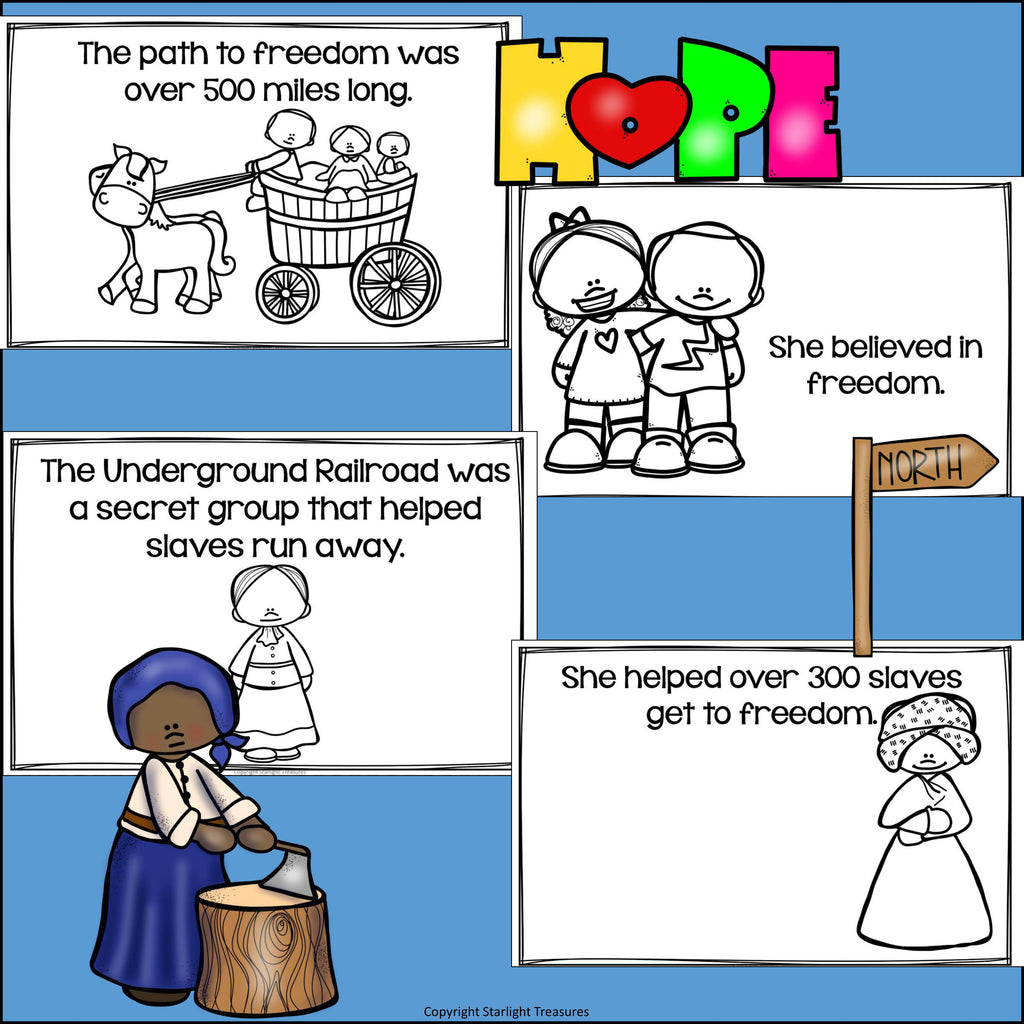 Harriet Tubman Mini Book for Early Readers: Black History Month