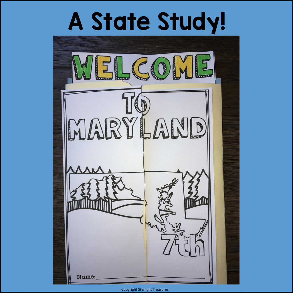 Maryland Lapbook for Early Learners - A State Study