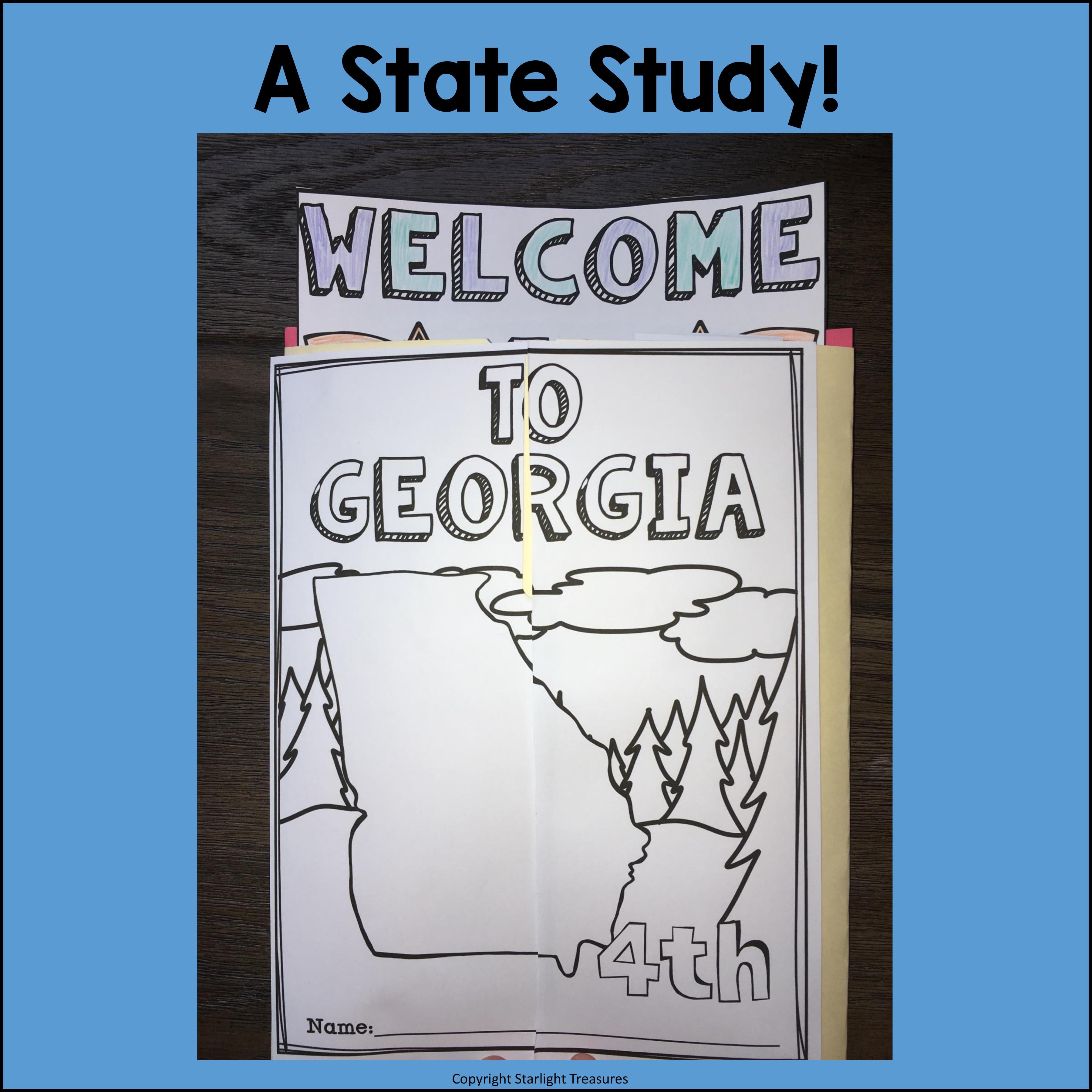 Georgia Lapbook for Early Learners - A State Study