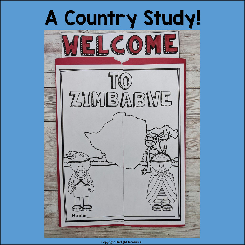 Zimbabwe Lapbook for Early Learners - A Country Study