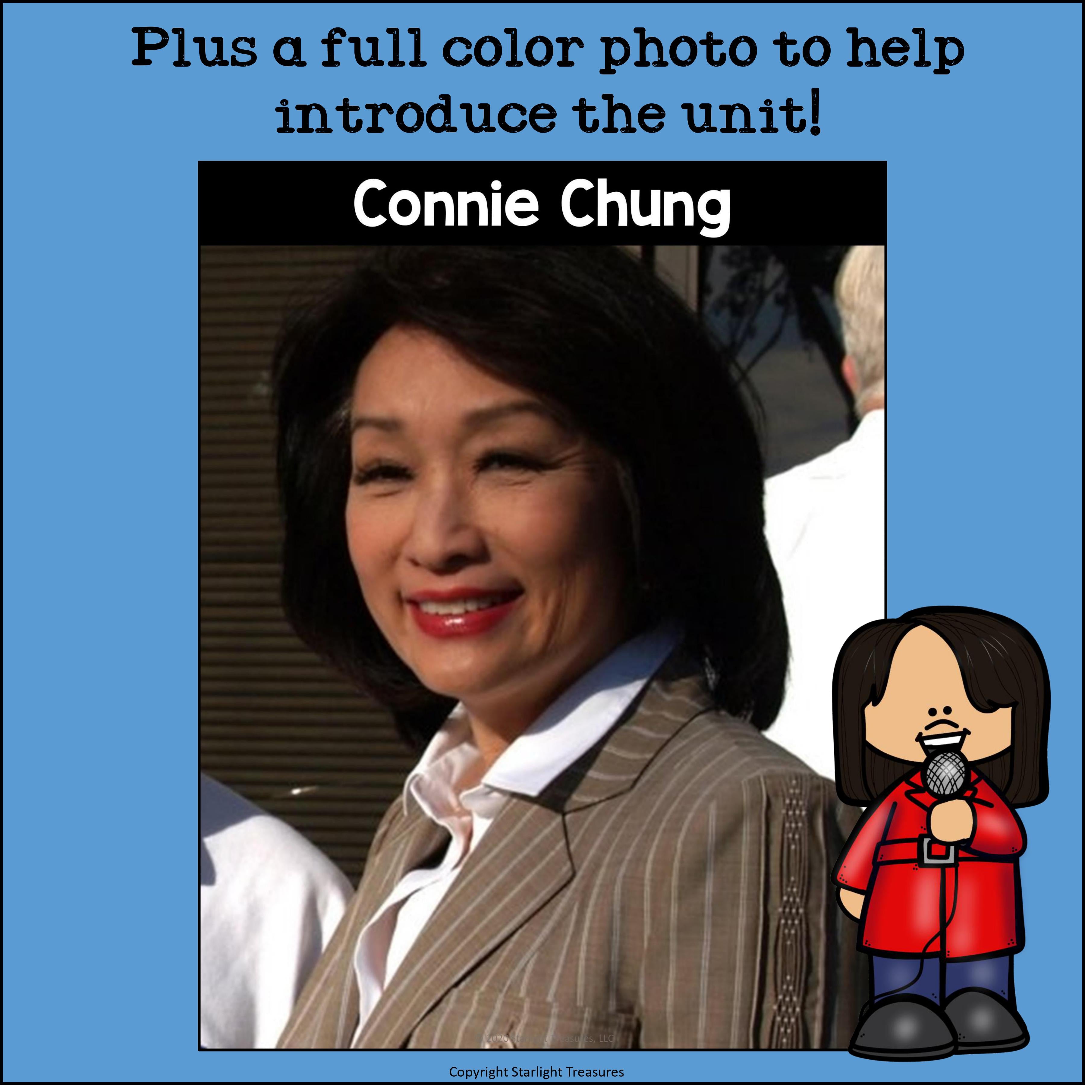 Connie Chung Mini Book for Early Readers: Asian/Pacific Islander Heritage Month