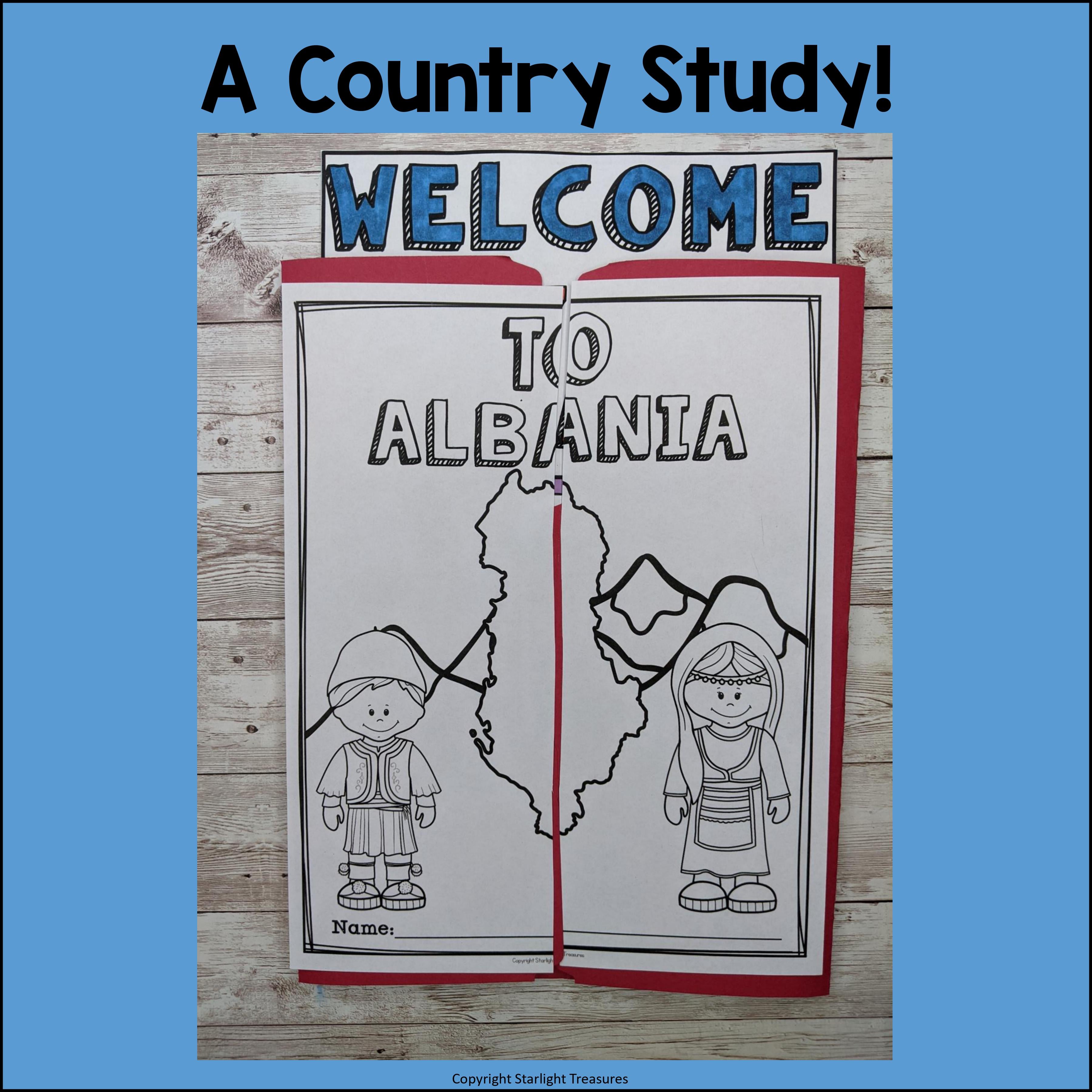 Albania Lapbook for Early Learners - A Country Study