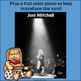 Joni Mitchell Mini Book for Early Readers: Women's History Month