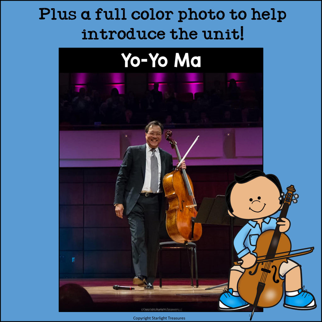Yo-Yo Ma Mini Book for Early Readers: Asian/Pacific Islander Heritage Month