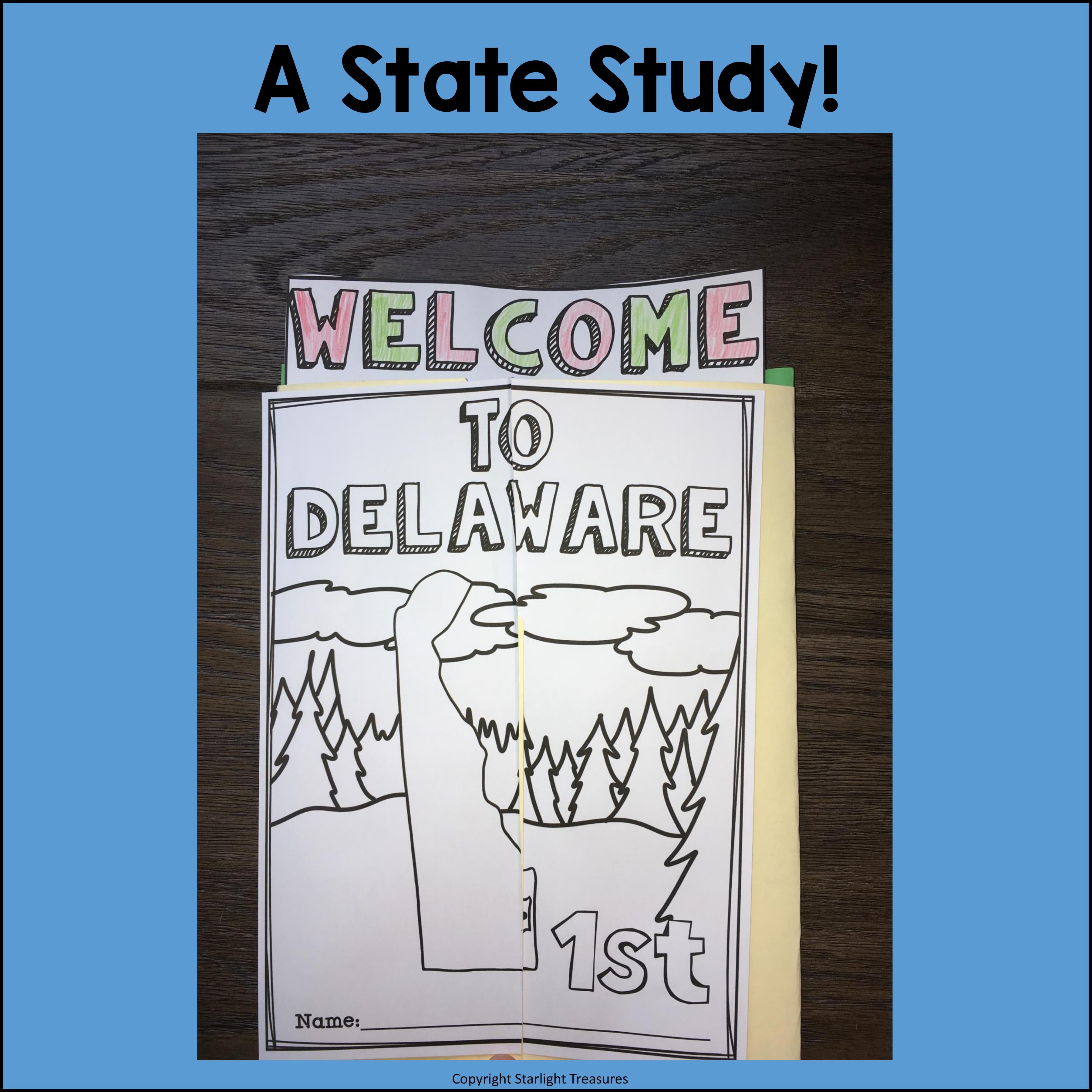 Delaware Lapbook for Early Learners - A State Study