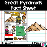 Great Pyramids of Giza Fact Sheet for Early Readers - World Landmarks