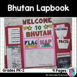 Bhutan Lapbook for Early Learners - A Country Study