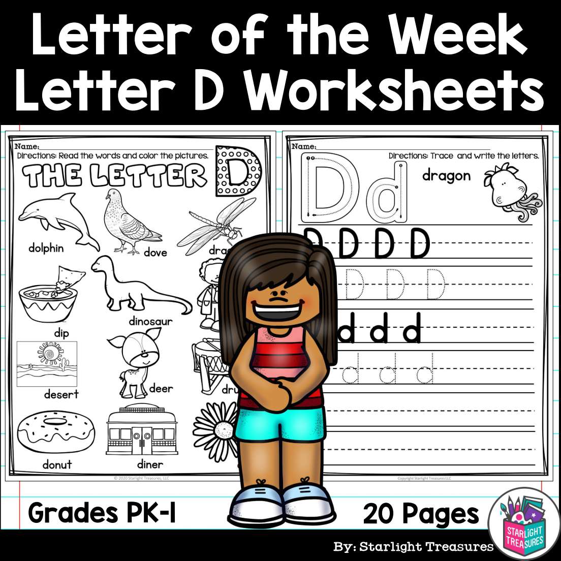 Alphabet Letter of the Week Worksheets for Early Readers - Letter D