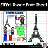 Eiffel Tower Fact Sheet for Early Readers - World Landmarks