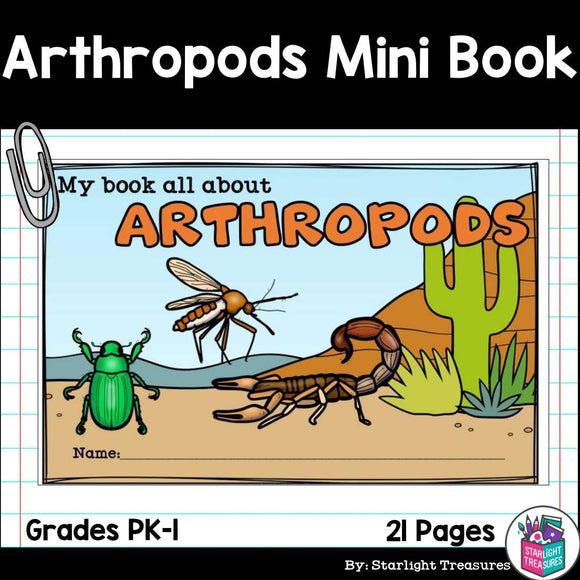 Arthropods Mini Book for Early Readers: Animal Groups and Classifications
