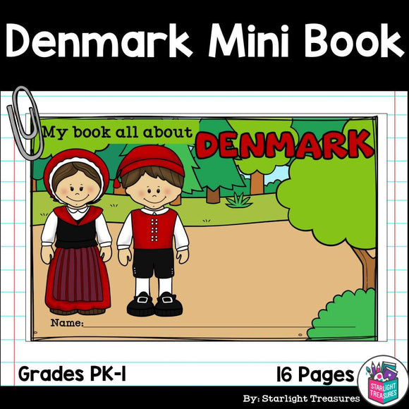 Denmark Mini Book for Early Readers - A Country Study