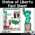 Statue of Liberty Fact Sheet for Early Readers - World Landmarks