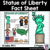 Statue of Liberty Fact Sheet for Early Readers - World Landmarks