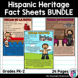 Hispanic Heritage Month Fact Sheets for Early Readers