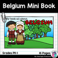 Belgium Mini Book for Early Readers - A Country Study