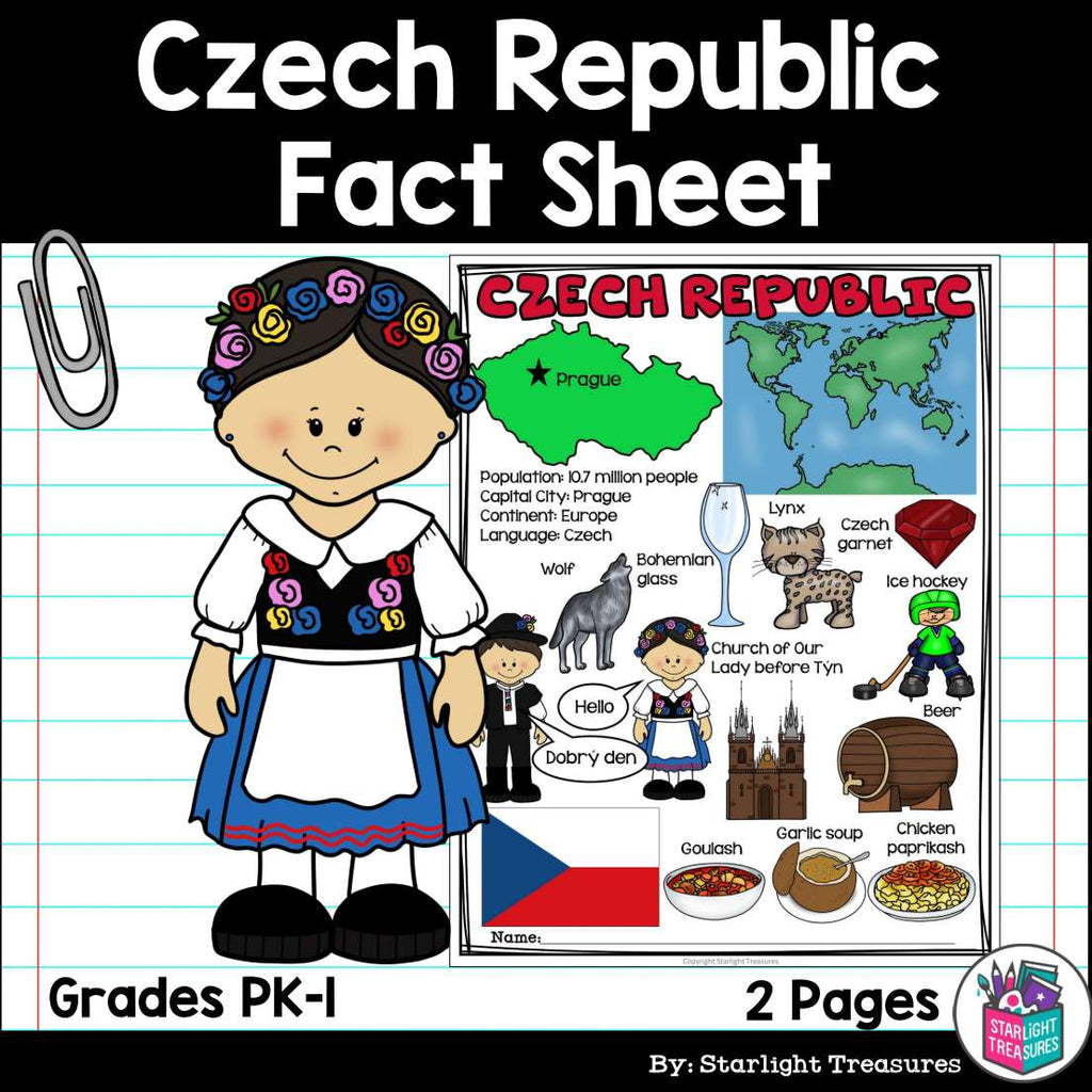 Czech Republic Fact Sheet for Early Readers