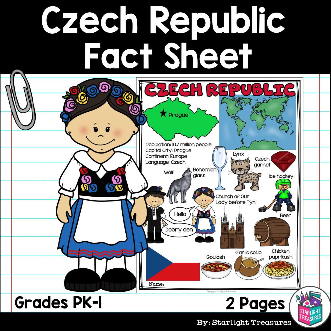 Czech Republic Fact Sheet for Early Readers
