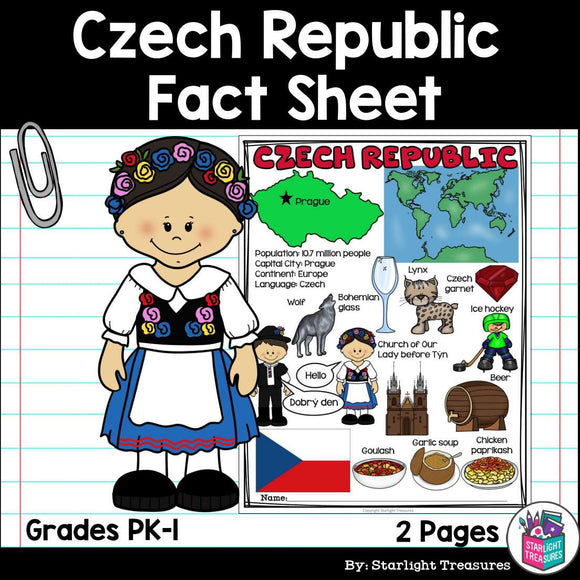 Czech Republic Fact Sheet for Early Readers