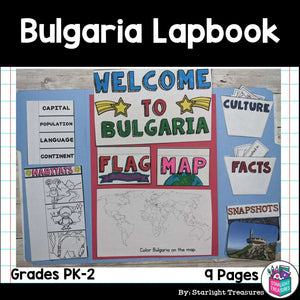 Bulgaria Lapbook for Early Learners - A Country Study