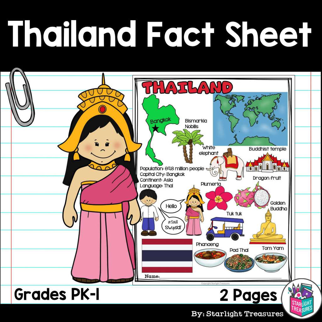 Thailand Fact Sheet for Early Readers