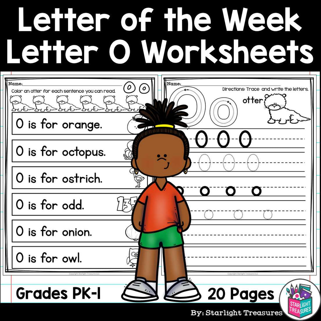 Alphabet Letter of the Week Worksheets for Early Readers - Letter O