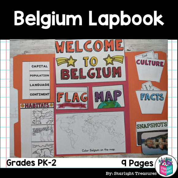 Belgium Lapbook for Early Learners - A Country Study