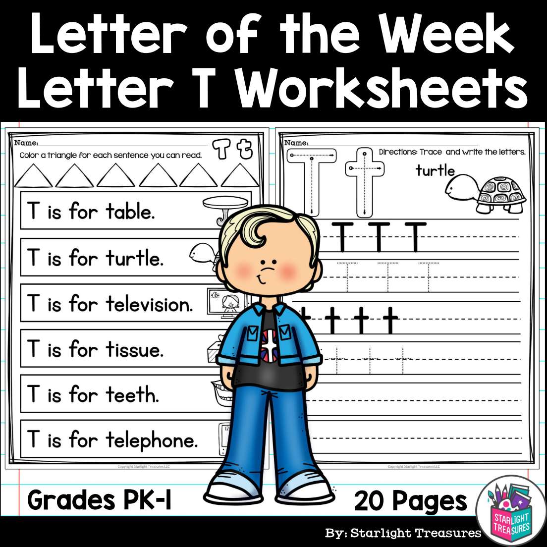 alphabet-letter-of-the-week-worksheets-for-early-readers-letter-t-starlight-treasures-llc for Free Printable Letter T Worksheets For Kindergarten Alphabet Letter of the Week Worksheets for Early Readers - Letter T – Starlight Treasures LLC for Free Printable Letter T Worksheets For Kindergarten