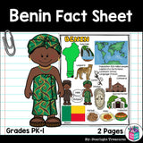 Benin Fact Sheet for Early Readers