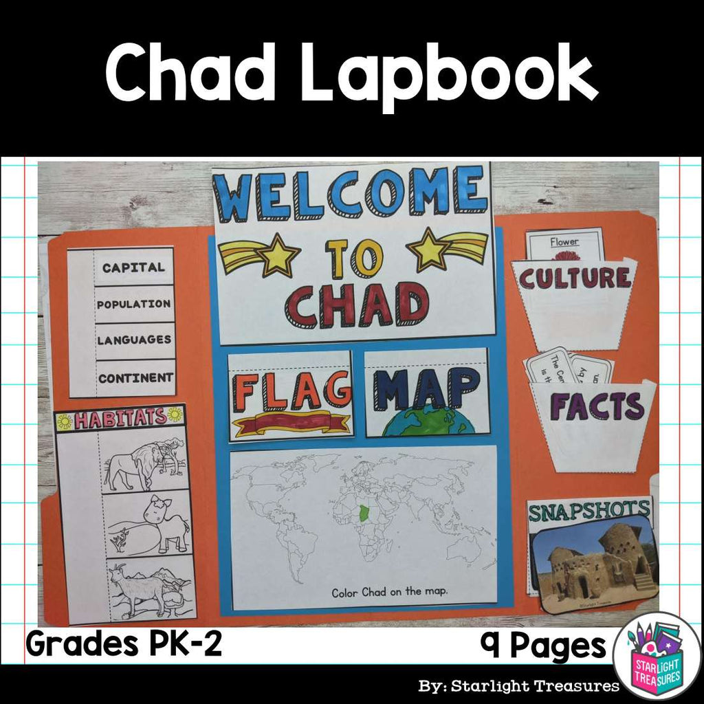 Chad Lapbook for Early Learners - A Country Study