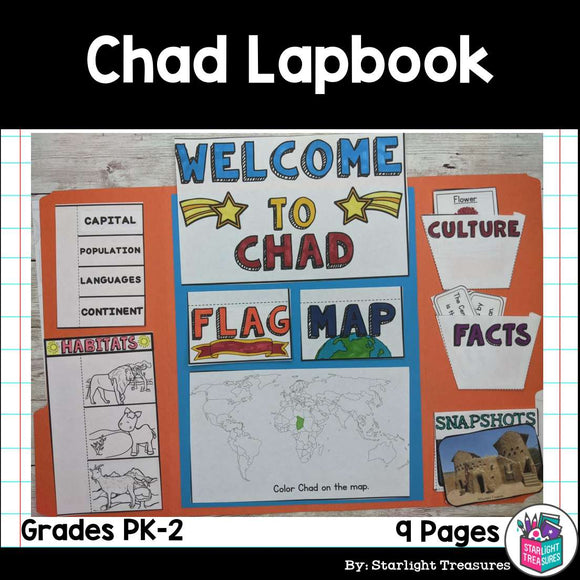 Chad Lapbook for Early Learners - A Country Study