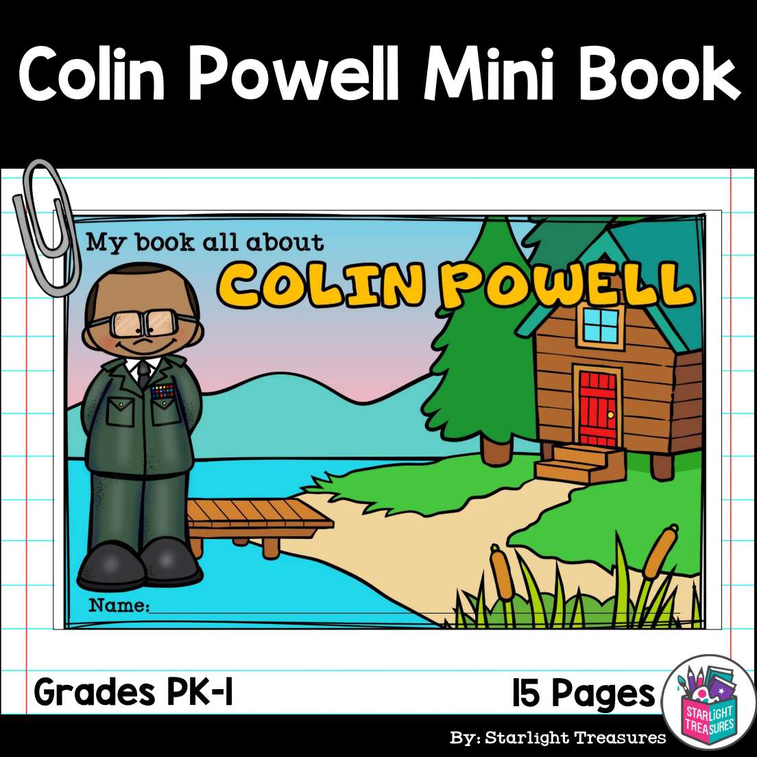 Colin Powell Mini Book for Early Readers: Black History Month