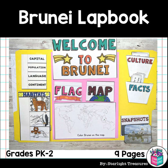 Brunei Lapbook for Early Learners - A Country Study