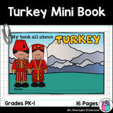 Turkey Mini Book for Early Readers - A Country Study