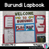 Burundi Lapbook for Early Learners - A Country Study