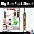 Big Ben Fact Sheet for Early Readers - World Landmarks